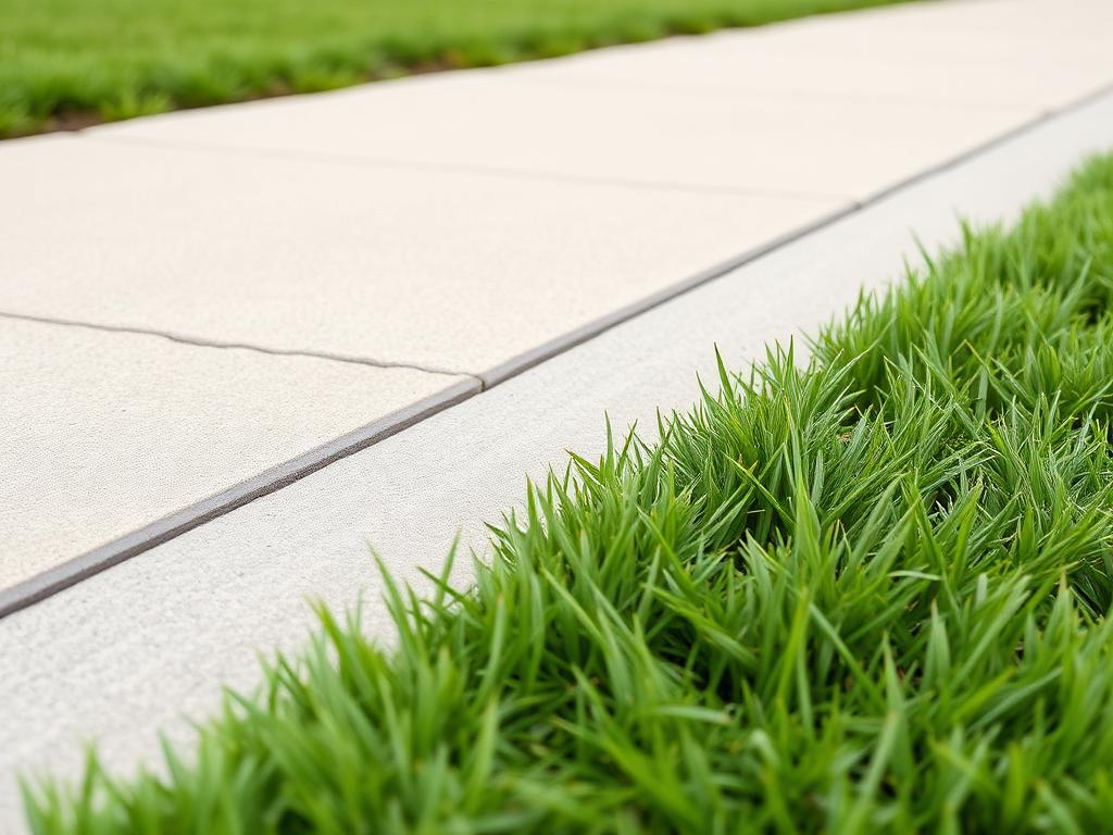 Sharp lawn edging